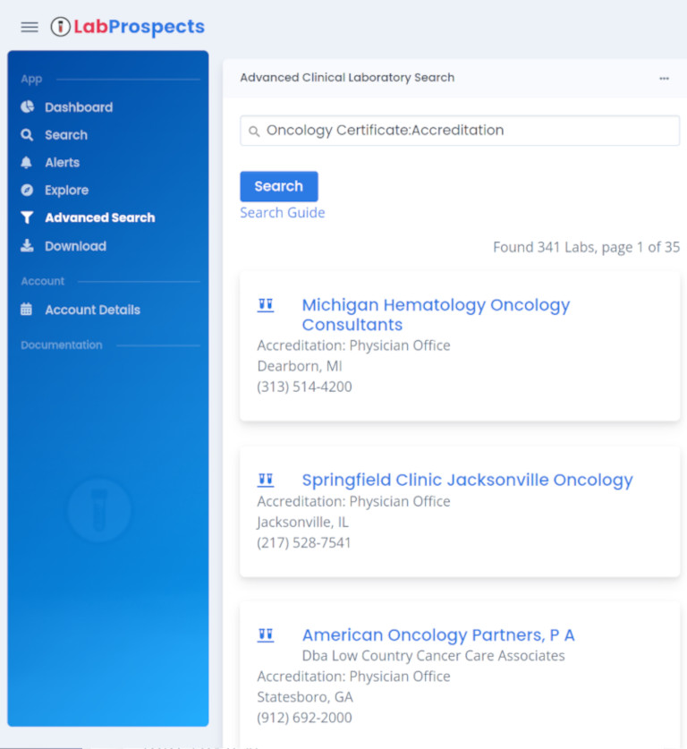 Core analytics laboratory inc labprospects